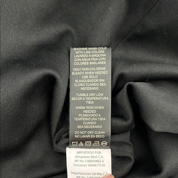 FUNKY SOUL Elegant Black Tie-Front Lined Long Sleeve Shorts Romper, Size L - Picture 12 of 12